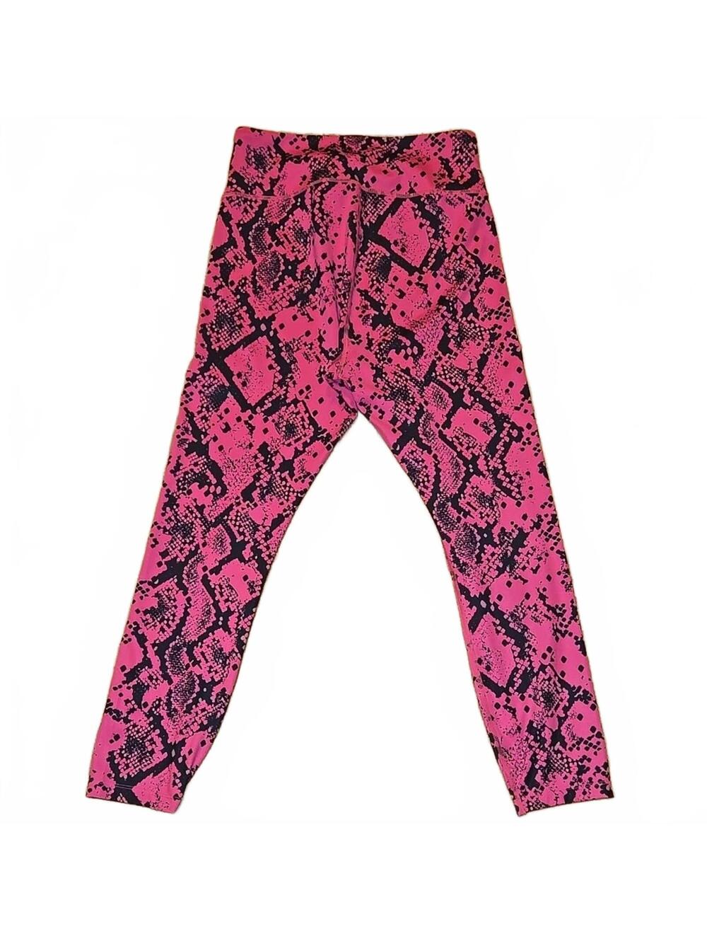JoyLab Pink & Black Snakeskin Print Leggings Size XS - Picture 3 of 4